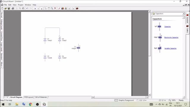 Faire un pont diode plus typon en 5 minutes avec Circuit wizard смотреть онлайн