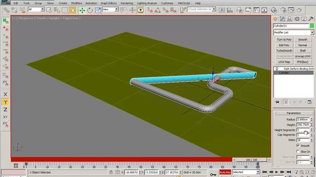 Анимация труб. Animation of pipes. Path Deform (WSM) смотреть онлайн