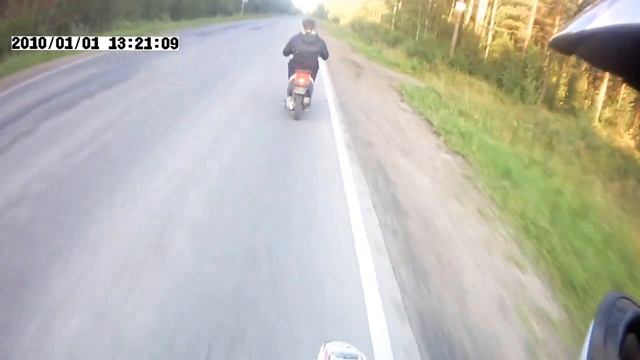 Падение макса с Jamaha Jog Aprio смотреть онлайн