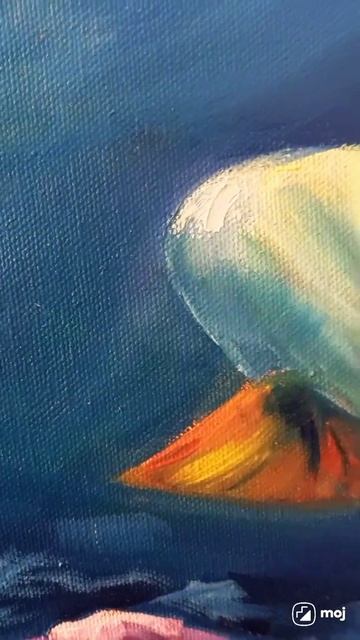 Final result of underwater OCEAN WORLD oil painting 🐟🐢🐠 #shorts #ocean смотреть онлайн