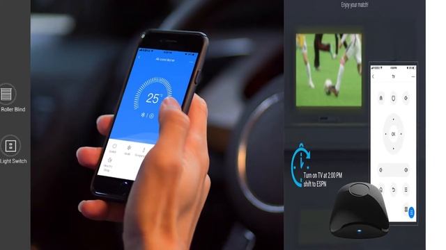 BroadLink RM4 Pro Version Wireless Universal Remote Hub with HTS2 Temp and Humidity Sensor смотреть онлайн
