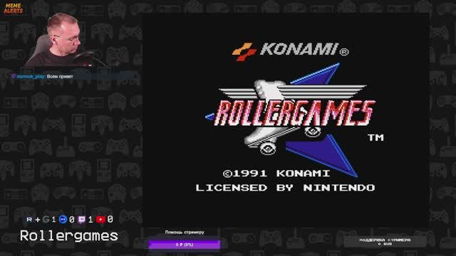 Rollergames - играем на [ NES - 8-BIT ] (СТРИМ) смотреть онлайн
