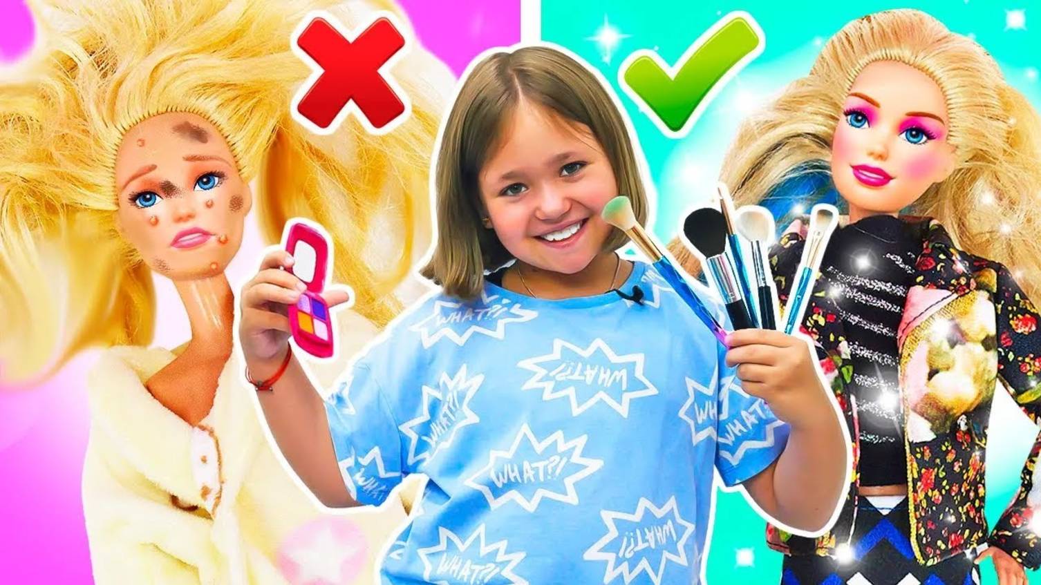 Меняем стиль куклы Барби! смотреть онлайн