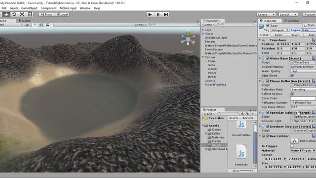 Unity 5 Tutorial Jogo de sobrevivência: Berber Água do Lago (de duas maneiras diferentes)! #5 смотреть онлайн