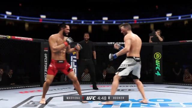 ХОРХЕ МАСВИДАЛ VS ДЭН ХУКЕР UFC 4 CPU VS CPU смотреть онлайн