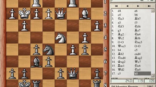 Ajedrez online. 1. d4 - e6 2. c4 - b6 El MI de Ajedrez Fermín González comentando ajedrez online смотреть онлайн