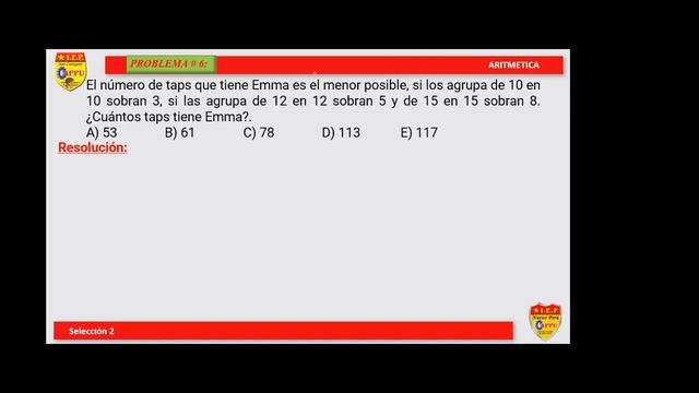 SELECCIÓN: 2 - CURSO: ARITMÉTICA - TEMA: 32 - COLEGIO APPU смотреть онлайн