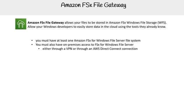 Amazon FSx File Gateway смотреть онлайн