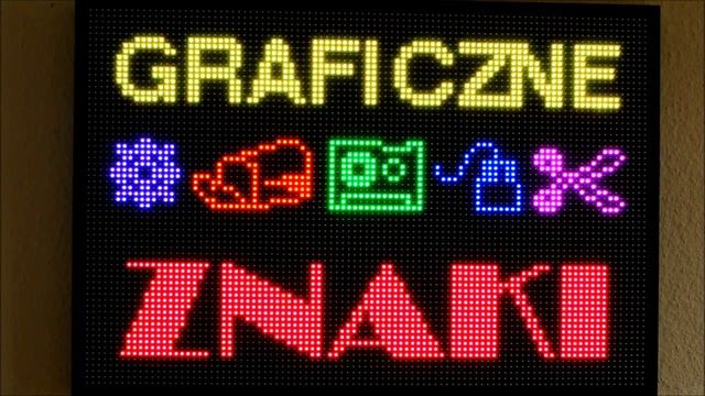 Wyświetlacz LED 100x68cm P10 SMD 7 kolorów Firma FTL Reklama LED смотреть онлайн