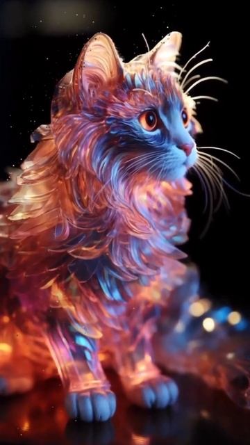 Harmonic Whiskers: Relax with Cats Art and Beautiful Piano Music 🎶 #shorts смотреть онлайн