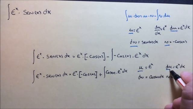 Integrais Por Partes [Sen(x). e^(x) dx] смотреть онлайн