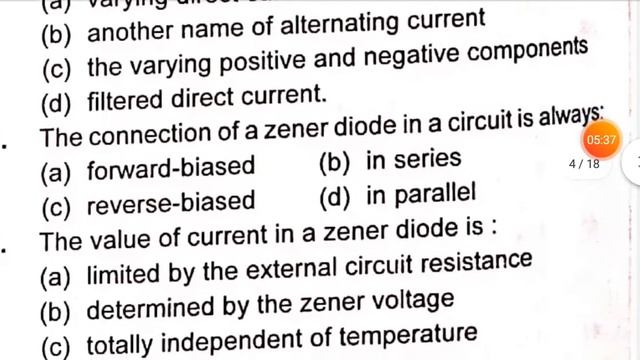 SEMI CONDUCTOR DEVICES - BASIC ELECTRONICS MCQS 3 смотреть онлайн