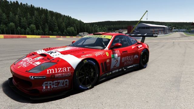 Ferrari 550 GTS Late at Spa in Assetto Corsa смотреть онлайн