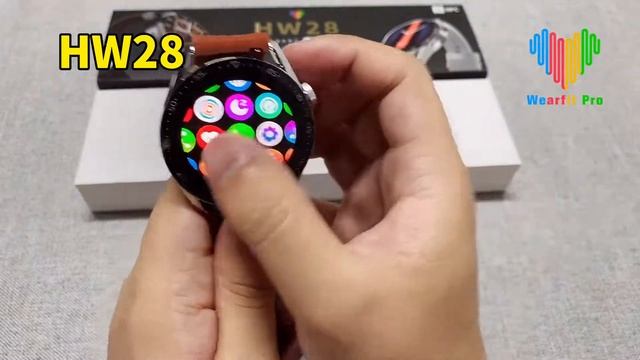 HW28 smart watch Unboxing GPS location sharing & NFC смотреть онлайн