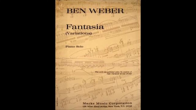 Seymour Bernstein: Fantasia (Variations) by Ben Weber смотреть онлайн