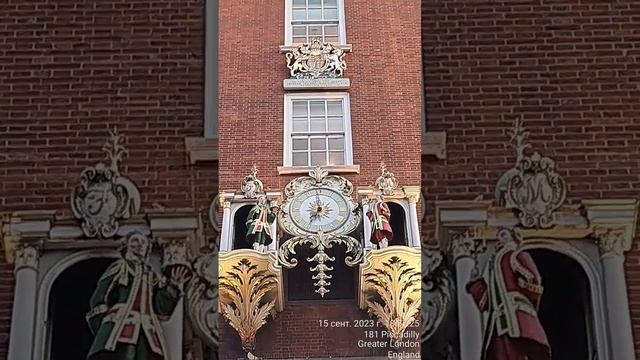 Лондон.Пикадили. Магазин чая и сладостей "Fortnum&Mason, поставщик королевского двора. Часы. смотреть онлайн