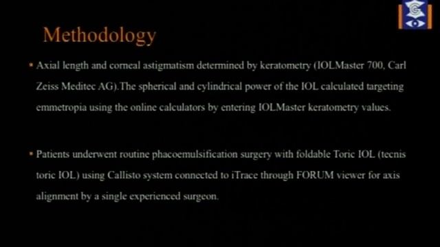 AIOC2018 - FP1115 - Cataract I - Topic - Comparison of Barrett's Toric Calculator..... смотреть онлайн