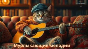«Мурлыкающие мелодии: Кошки-виртуозы на гитаре и не только!» 🎸🐱