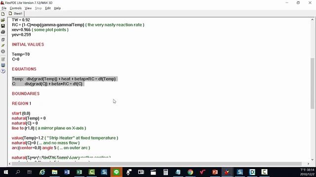 FlexPDE 1 Web Example смотреть онлайн