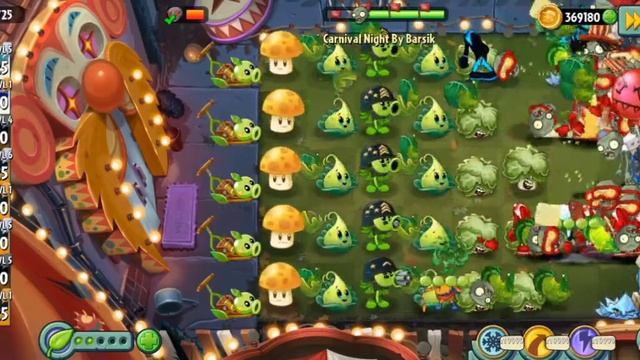 Pvz 2:Кастом Уровни 2 : Карнавальная Ночь смотреть онлайн
