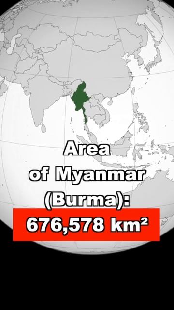 Which country has a larger area? The area of Libya or Myanmar (Burma)? #geography смотреть онлайн