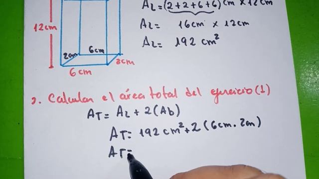Área lateral, Área total y Volumen de un Prisma Recto / Geometría смотреть онлайн
