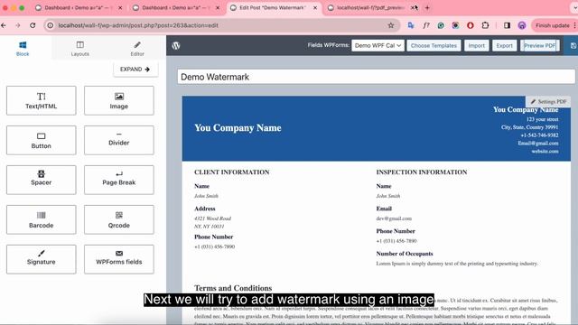 How To Add Watermark to PDF Templates for Gravity Form, WPForm, Contact Form 7 and Elementor? смотреть онлайн