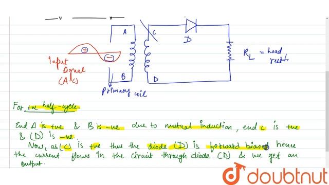 P-N JUNCTION DIODE AS HALF WAVE RECTIFIER смотреть онлайн