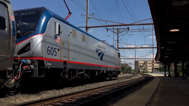 Amtrak HD 60fps: Siemens ACS-64 Traction Motor Gear Box Flywheel Action @ Wilmington DE (5/19/16) смотреть онлайн