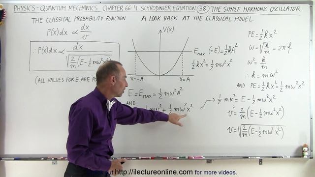 Physics - Ch 66 Ch 4 Quantum Mechanics: Schrodinger Eqn (38 of 92) Simple Harmonic Oscillator смотреть онлайн