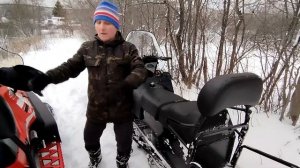 Снегоход СМ-001и SHARMAX SHP-880 EFI LONG. Краткое сравнение. Чуточку покатушек.