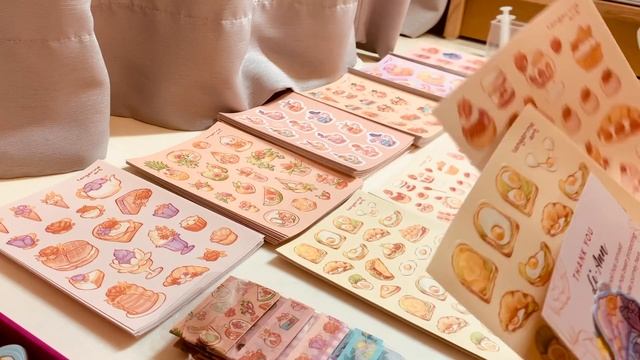 Prepping new stickers, washi tapes, charms & packing shop orders! // Vlog 04 💛 смотреть онлайн