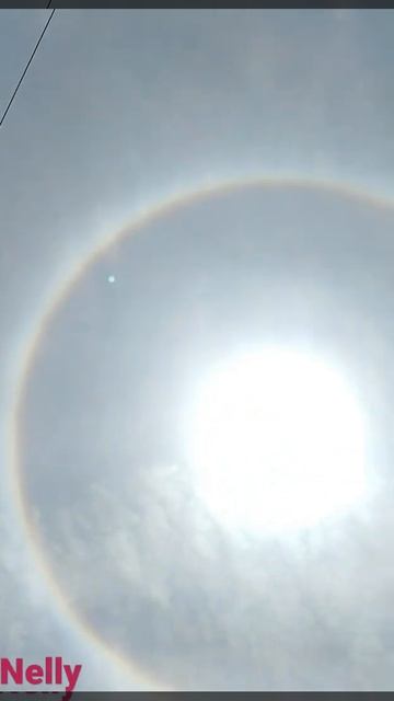 A Sun halo is caused by the refraction, reflection, and dispersion of light through ice particles смотреть онлайн