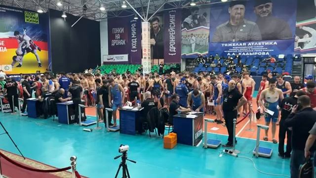 Взвешивание борцов Россия 2024 до 21 года. Грозный. смотреть онлайн
