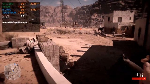 Battlefield 1 / GTX 580 / i5 2400 / 16gb ram / 1080p-LOW to ULTRA смотреть онлайн