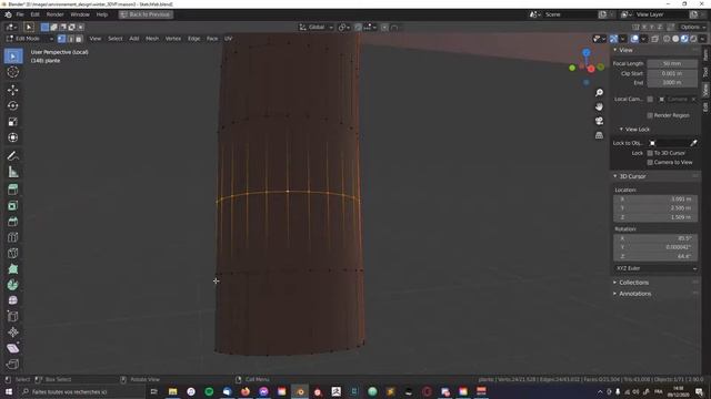 Tuto Blender - Sélection multiple d'edges loops 2020 смотреть онлайн