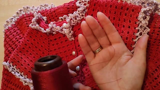 Платья для внучки, шаль из акрила.