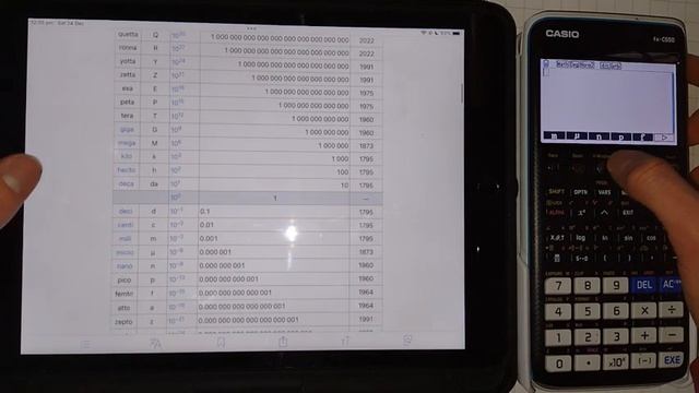 Working with prefixes on the CASIO fx-CG50 graphing calculator смотреть онлайн