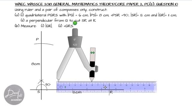 How to Construct a Quadrilateral - WAEC WASSCE 2018 Nov/Dec Exam смотреть онлайн
