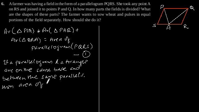 CBSE Class-9 Maths NCERT solution - Areas of Parallelograms and Triangles - Exercise 9.2 - Problem смотреть онлайн
