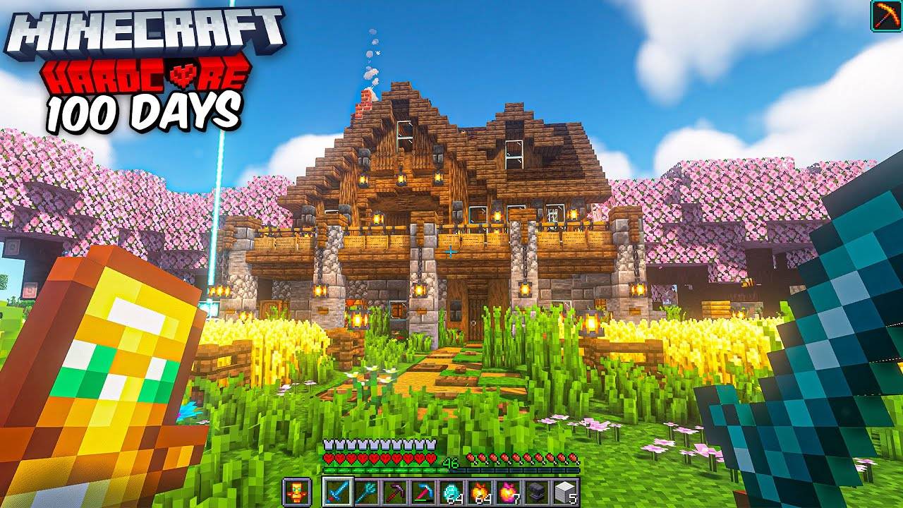 Я прожил 100 ДНЕЙ ВЫЖИВАНИЯ в НОВОМ Обновлении 1.21 в Майнкрафт ХАРДКОР! смотреть онлайн