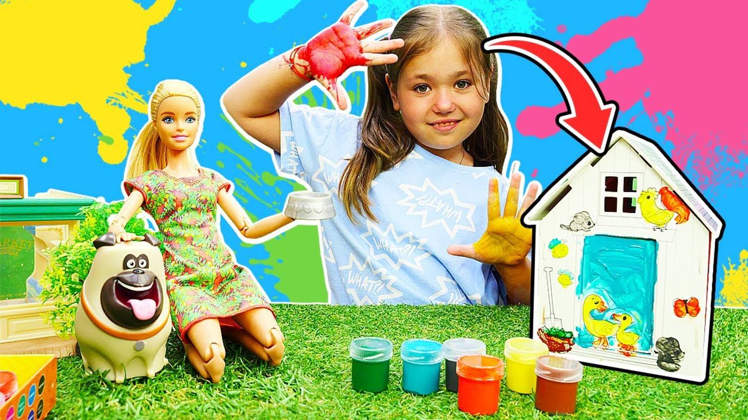 Барби нашла собаку. Видео для девочек про игры в куклы Барби смотреть онлайн