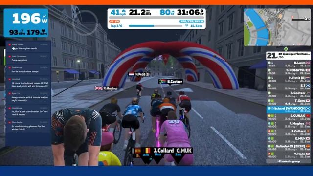 Live Zwift Race - B group Dropping them Watt bombs in the Sprint! смотреть онлайн