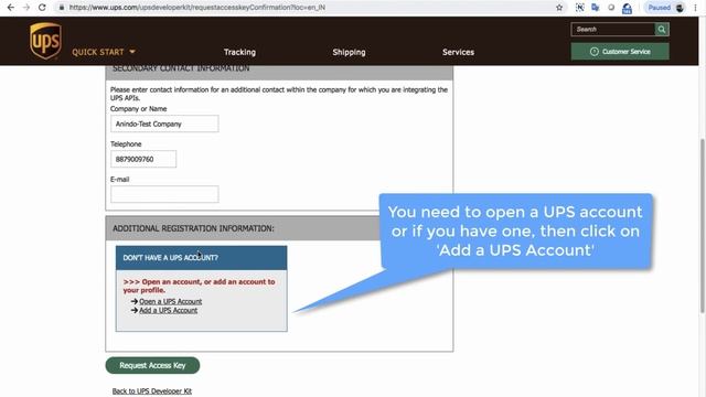 How to create UPS Developer account for integrating with StorePep смотреть онлайн