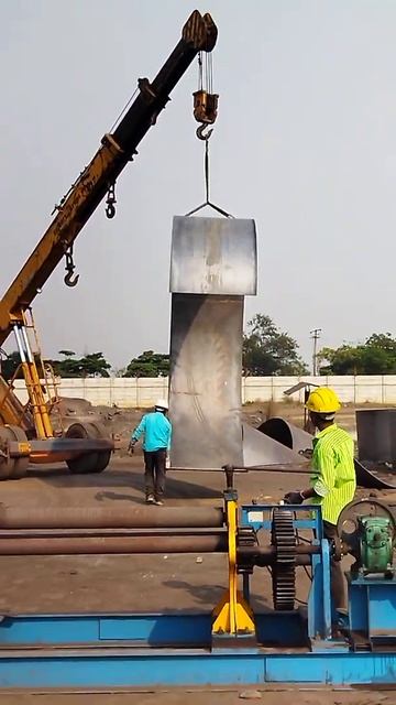 PLATE ROLLING USING ROLLING MACHINE TO FORM SHELL смотреть онлайн