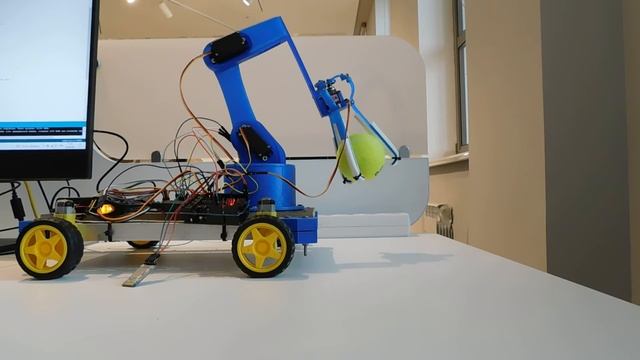 BOSHON ROBOTICS Almaty - тестирование схватывающего механизма робота 1 смотреть онлайн
