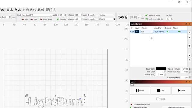 LightBurn for Galvo - First Project смотреть онлайн