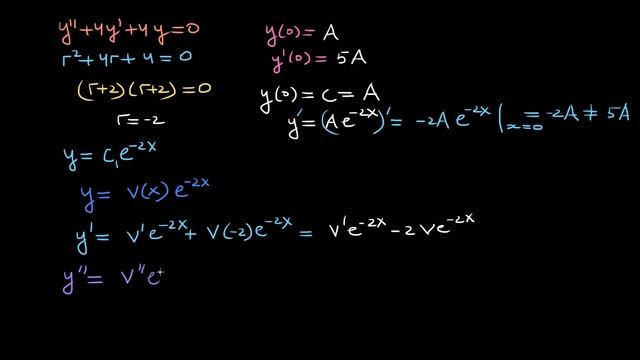 Xarakteristik tenglamaning karrali ildizlari (2-qism) | Differensial tenglamalar смотреть онлайн