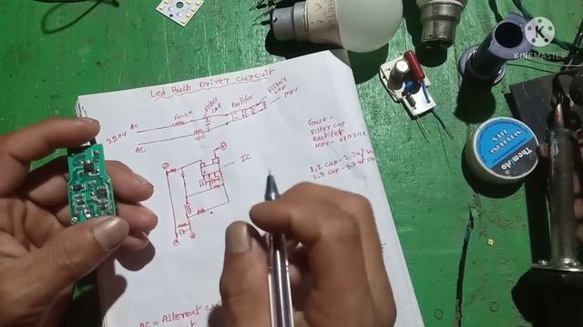9 watt Led Bulbs Driver Circuit Diagram part 1 смотреть онлайн