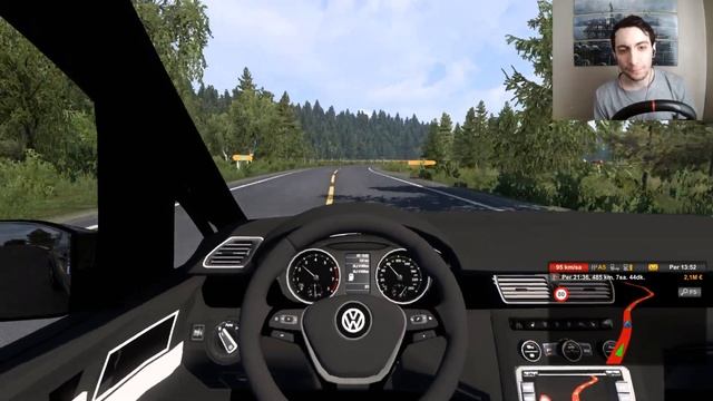 NORVEÇ'E GELDİK | VW CADDY | PROMODS | Euro Truck Simulator 2 смотреть онлайн